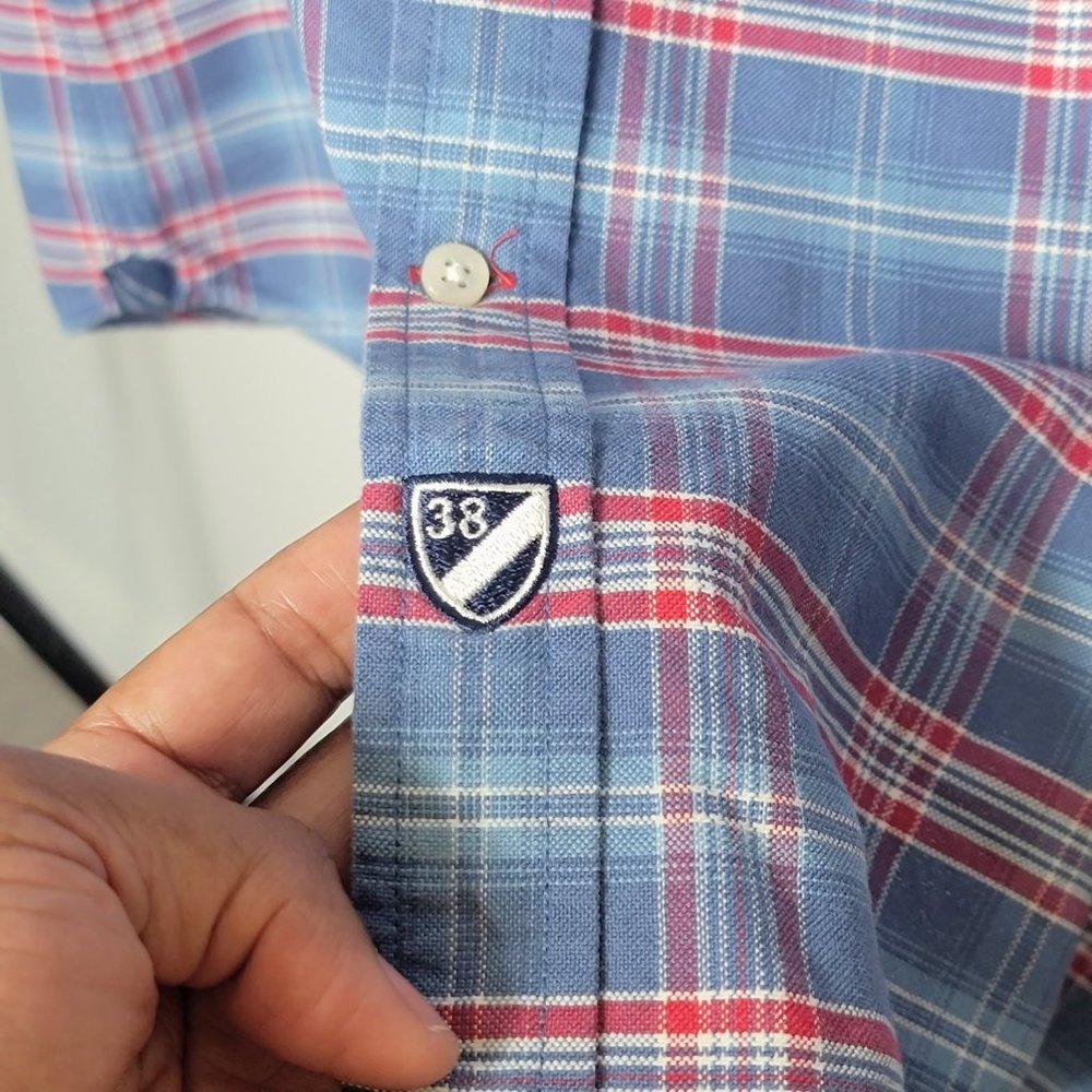 Daniel Cremieux Classics Slim Fit Blue Plaid Shirt - Picture 4 of 10